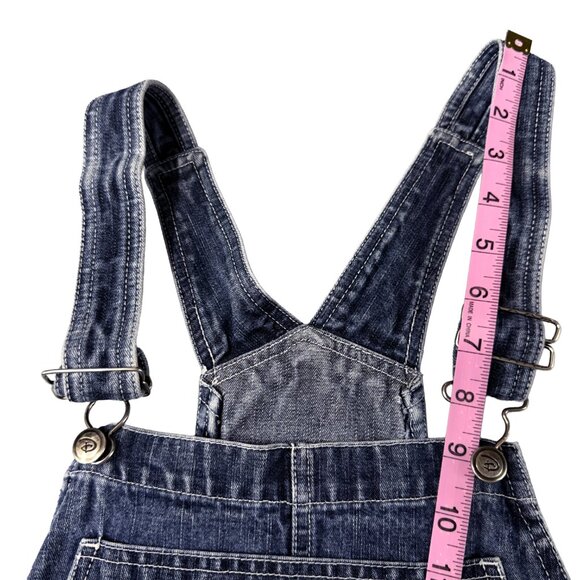 Vintage Disney Winnie Pooh Chasing Bumblebee’s Overalls Womens M Denim Jean Bib - Picture 14 of 14